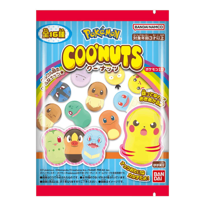 BANDAI Coo'nuts Pokemon mit Kaugummi 1,5g