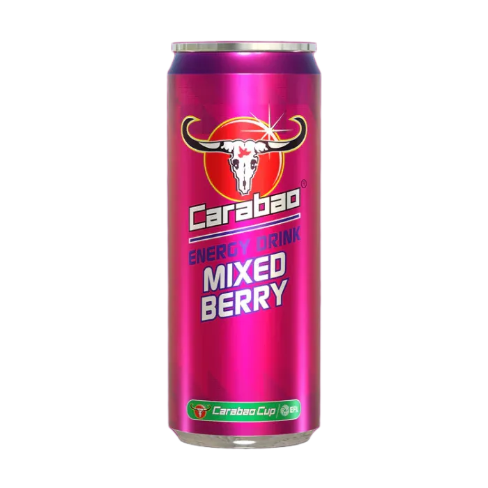 CARABAO Energy Drink Mixed Berry 330ML – Energy Drink mit Beerenaroma