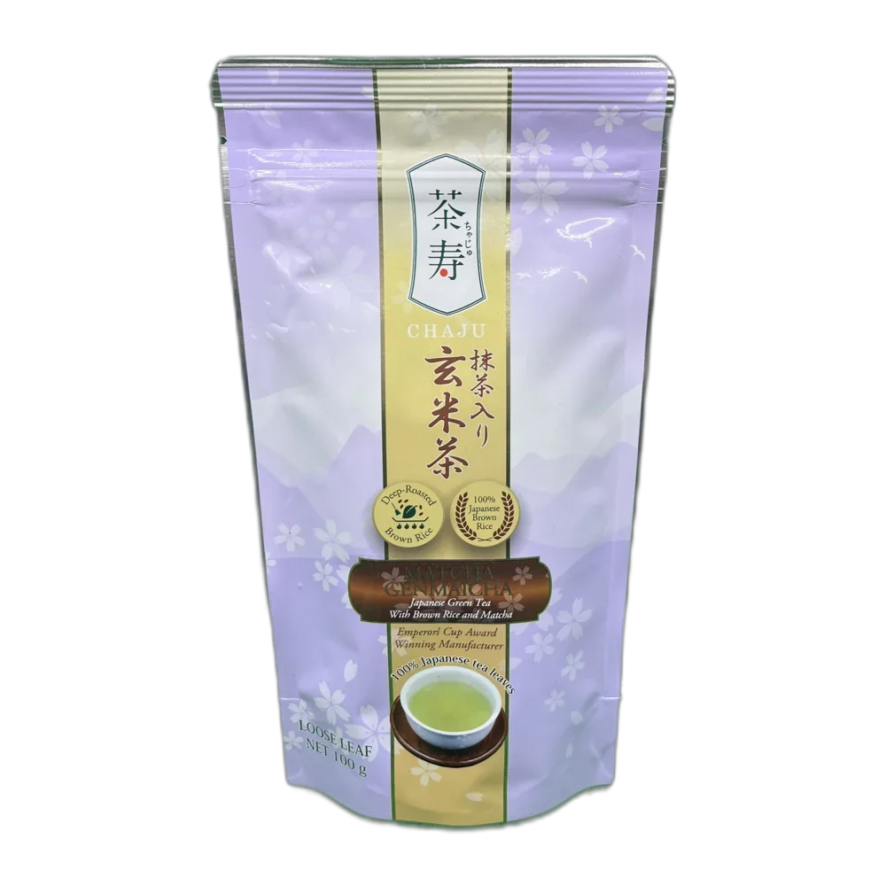 CHAJU Japanese Green Tea Leaf Matcha Genmaicha 100G – Japanischer Grüntee