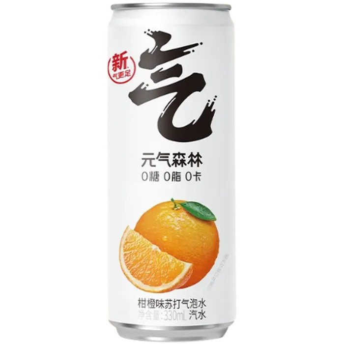 CHI FOREST Sprudelwasser Orange Dose 330ML – Zero Sugar Sparkling Water