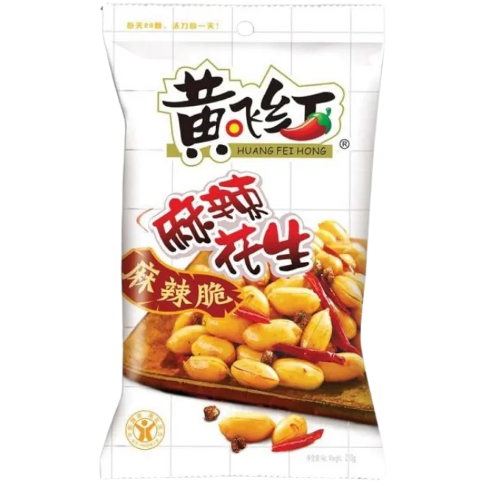 CN Huang Fei Hong Spicy Peanuts 110g – Scharfe Erdnüsse