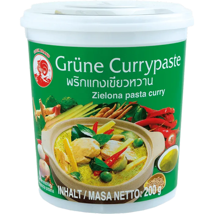 COCK BRAND Grüne Curry Paste 200G – Scharfe Thai Currypaste