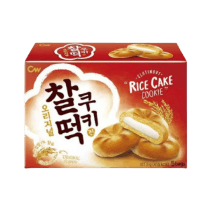CW Klebreis Kekse Original 107,5g – Koreanische Rice Cake Cookies
