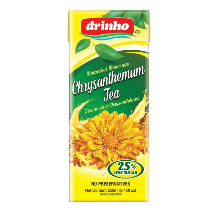 DRINHO Tee Chrysanthemum Tetrapak 250ML – Malaysisches Chrysanthemengetränk