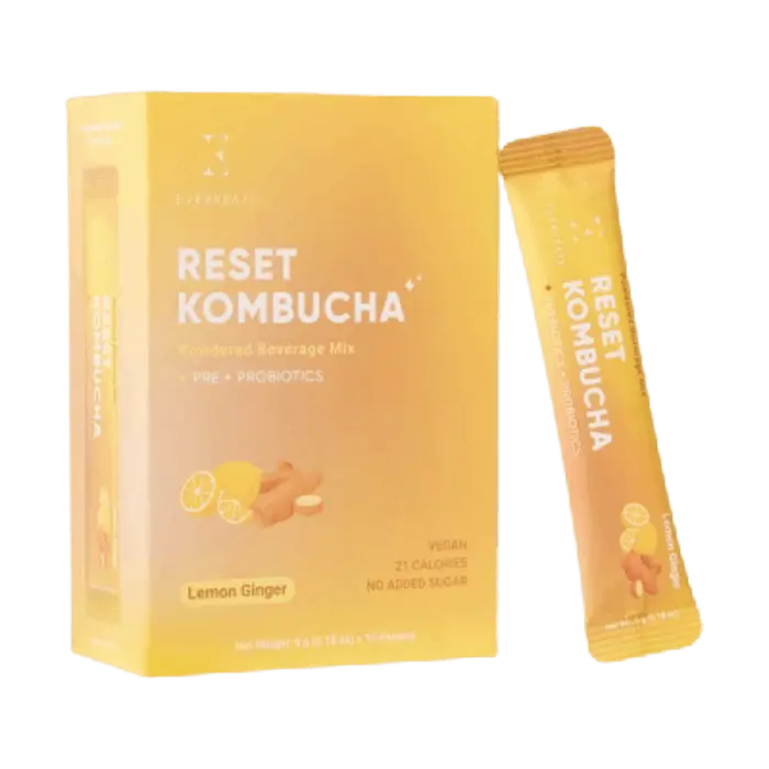 EVERDAZE Reset Kombucha Lemon Ginger 10x5g – Kombucha Getränkepulver