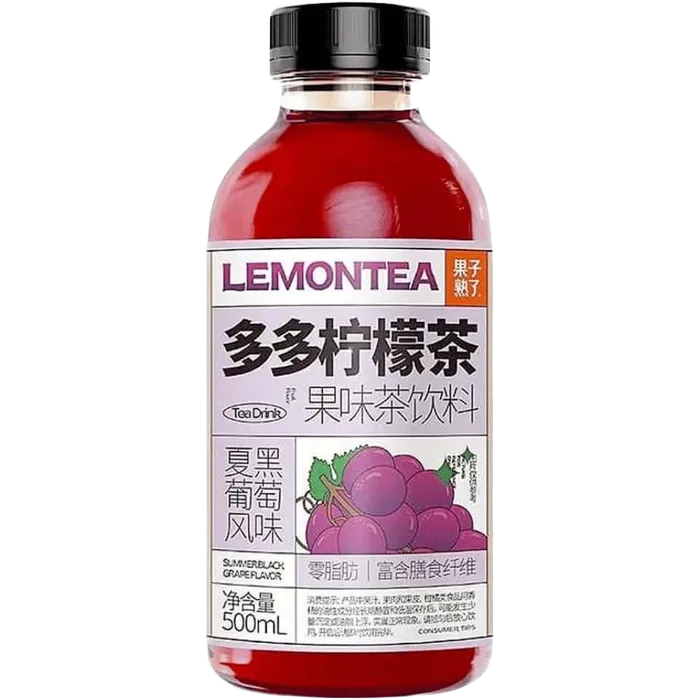 GZSL Lemontea Grape 500ML – Zitronen-Schwarztee mit Traubengeschmack