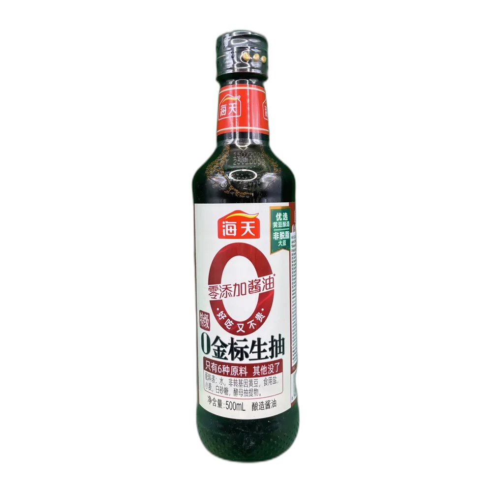 HT GOLDEN LABEL Light Soy Sauce 0 additives 500ML