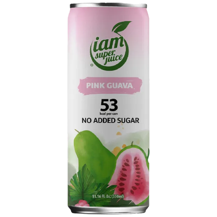 IAMSUPERJUICE Pink Guava Drink 330ML – Tropischer Guaven-Drink