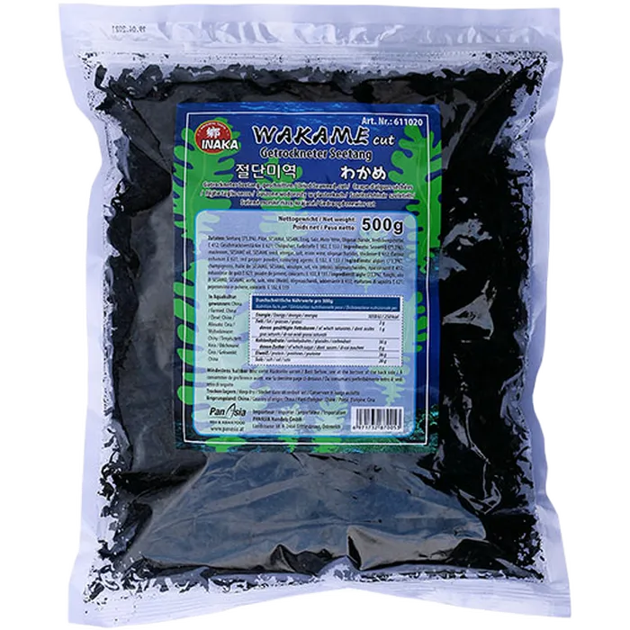 INAKA Wakame Getrockneter Seetang 500G – 100 % Wakame