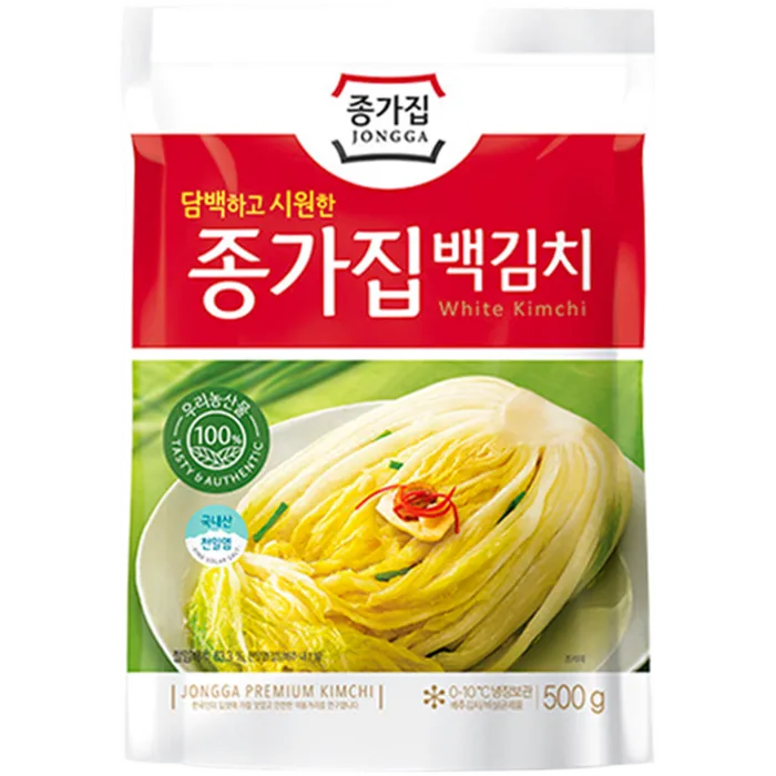 JONGGA Baek Kimchi weiss 500G – Mildes koreanisches Weiß-Kimchi