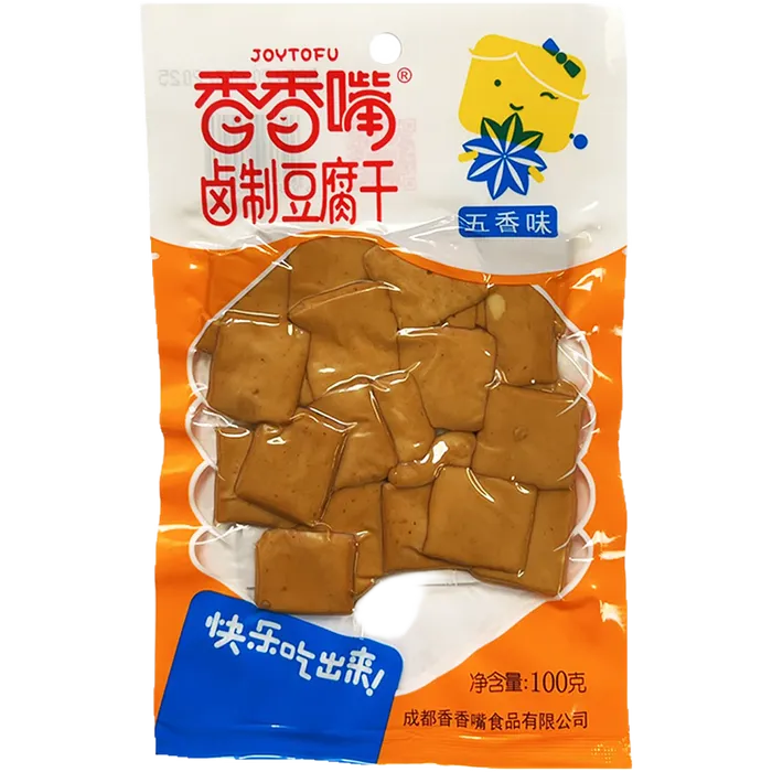 JOYTOFU Getrockneter Tofu 5 Spice Geschmack 100G – Würziger Soja-Snack