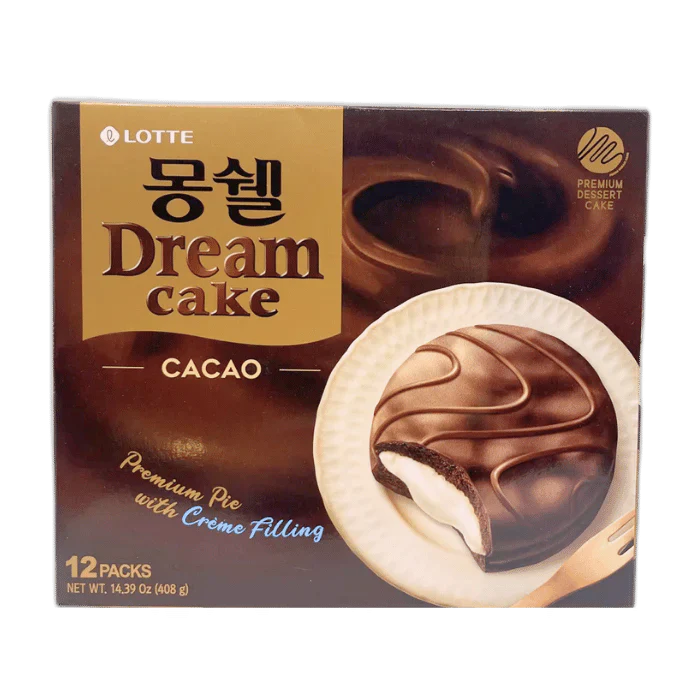 LOTTE Dream Cake Cacao Cake 408G – Schokoladiger Kuchen-Snack