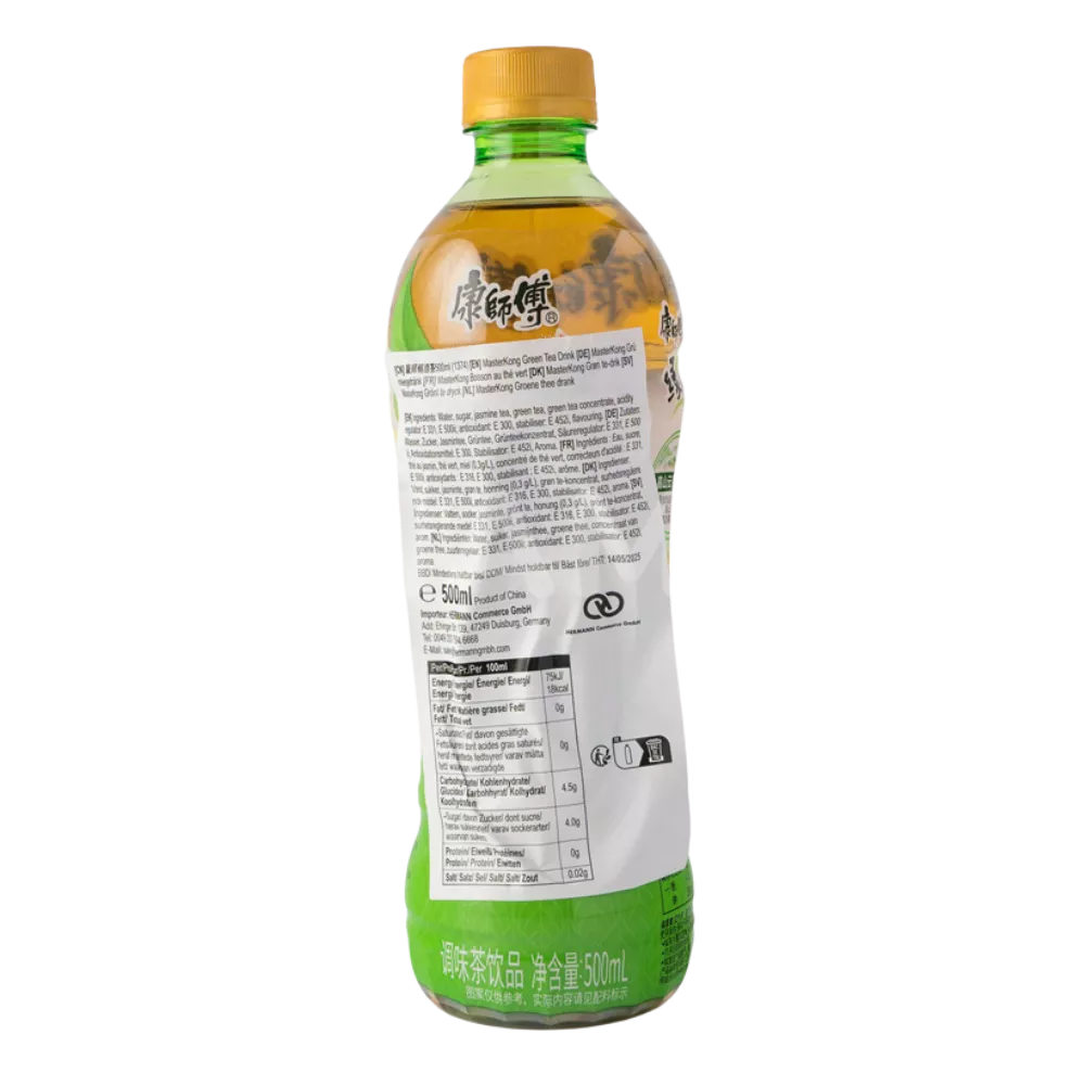 MASTER KONG Grüner Tee mit Honig 500ML – Erfrischendes Teegetränk - Image 2