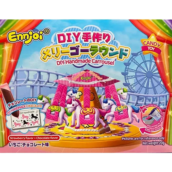 MEITIANYILE DIY Karussell Candy Toy 20G – DIY Schokoladen-Karussell