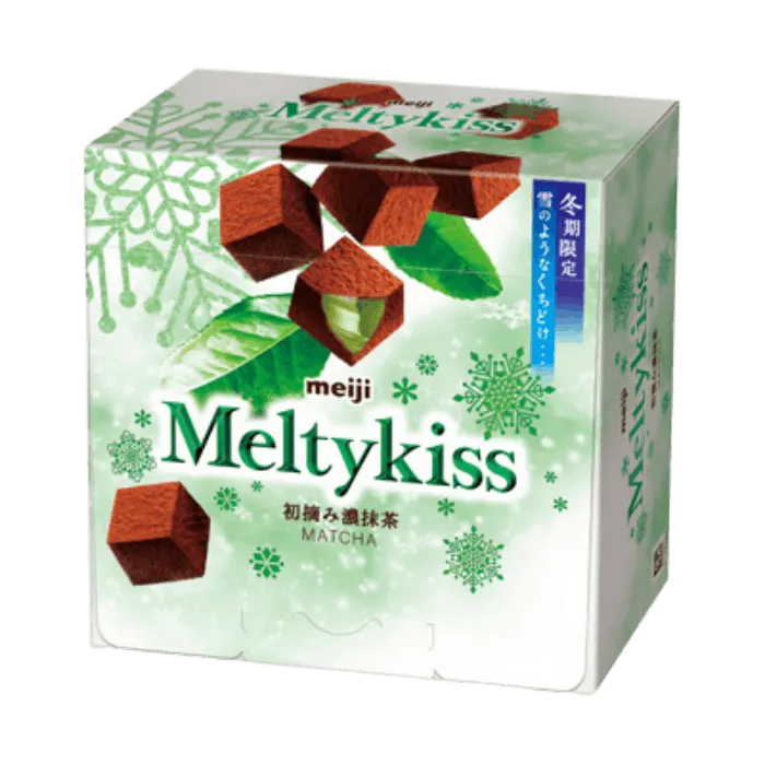MEIJI Melty Kiss Matcha Schokolade 53G – Japanische Matcha Pralinen