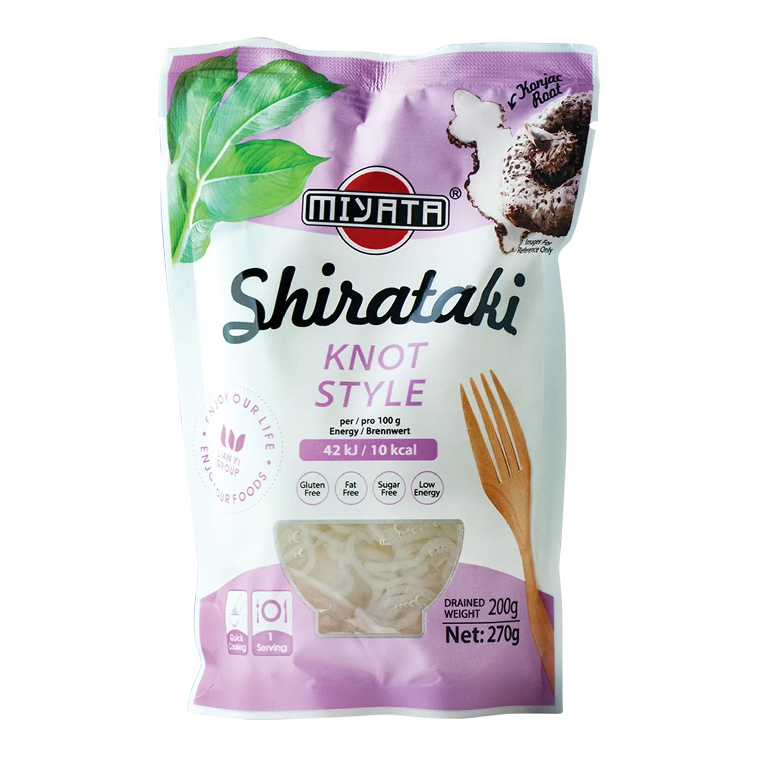 Miyata Shirataki Knot Style Nudeln 270G
