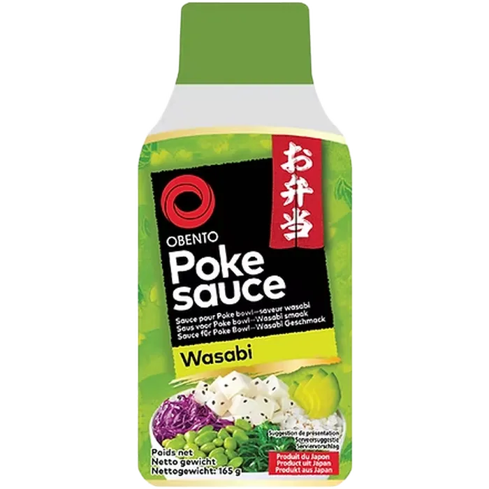 OBENTO Poke Sauce Wasabi 165G – Japanische Wasabi-Poke-Sauce