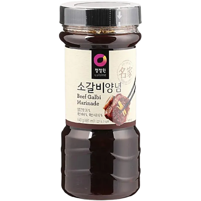 O'FOOD Korean BBQ Galbi Marinade für Rind 840G – Koreanische Grillsauce