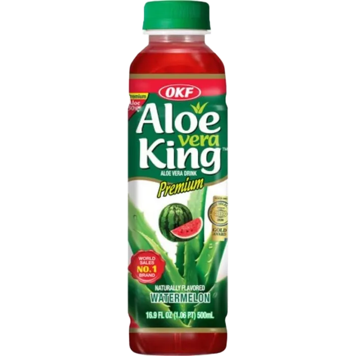 OKF Aloe Vera Getränk Wassermelone 500ML – Koreanisches Aloe-Getränk