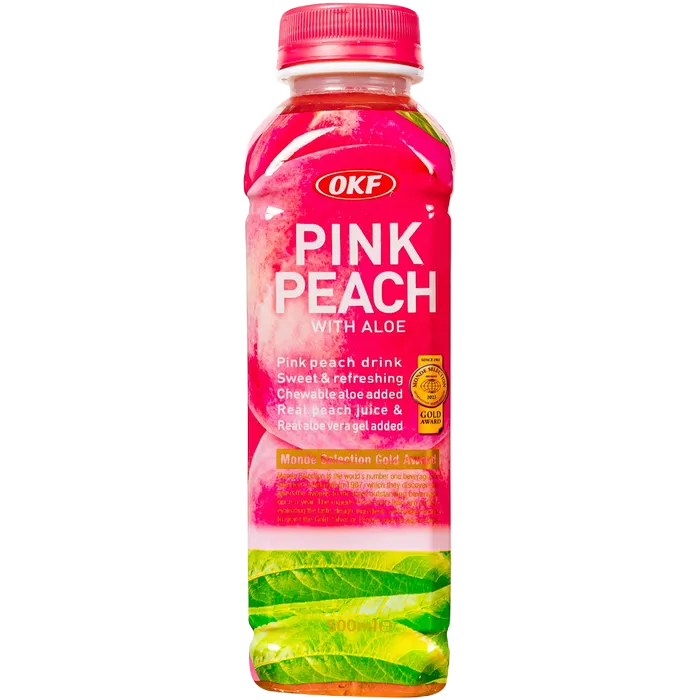 OKF Pink Peach Drink 500ML – Pfirsich-Erfrischungsgetränk