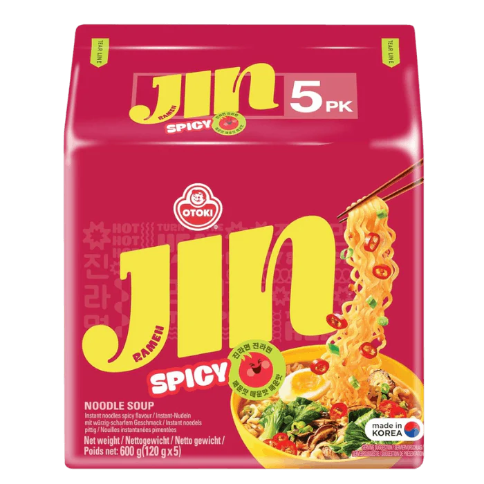 OTTOGI JIN Ramen Spicy Big Bag (120gx5)