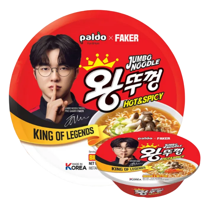 PALDO x FAKER Jumbo Bowl Hot & Spicy – Koreanische Instant Ramen