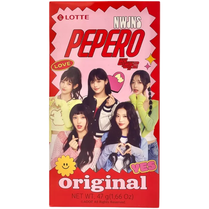 PEPERO Biskuit Stick New Jeans Original 32G – Koreanische Schokosticks