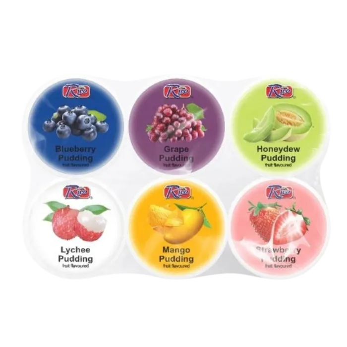 RICO Nata de Coco Assorted Fruit 390G – Fruchtpudding mit Kokosgel