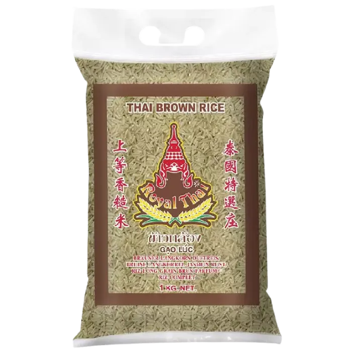 ROYAL THAI Cargo Reis braun 1KG – Vollkornreis aus Thailand