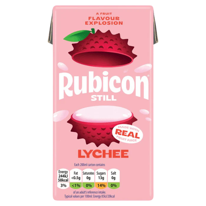 RUBICON Lycheesaft still Tetrapak 288ML – exotisches Lychee-Fruchtsaftgetränk