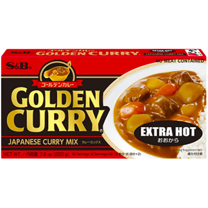 S&B Golden Curry Extra Hot 220G – Japanischer Curry Mix