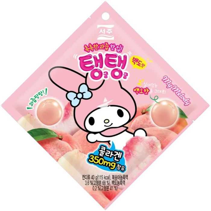 SANRIO Tang Tang Jelly Peach 40G – Koreanischer Pfirsich Jelly-Snack
