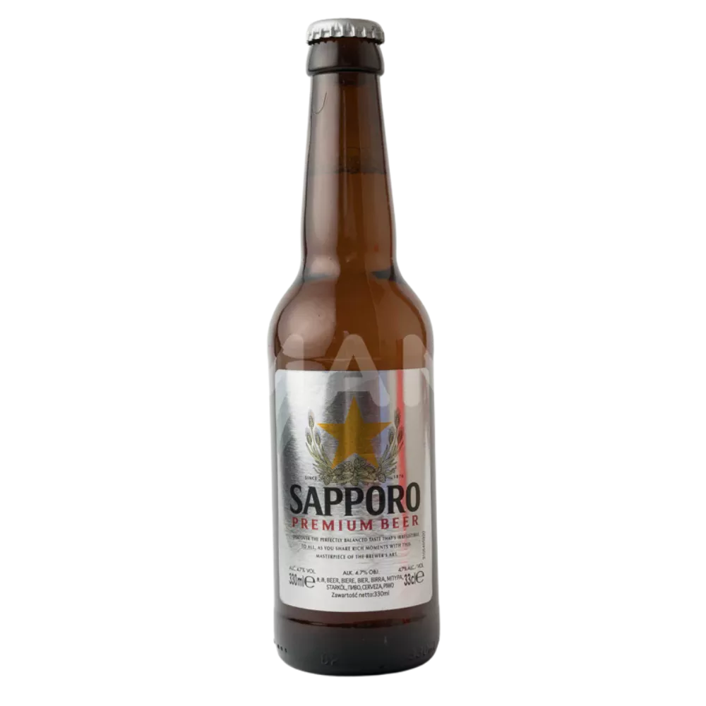 SAPPORO Bier 330ML – Japanisches Lagerbier 4,7% vol.