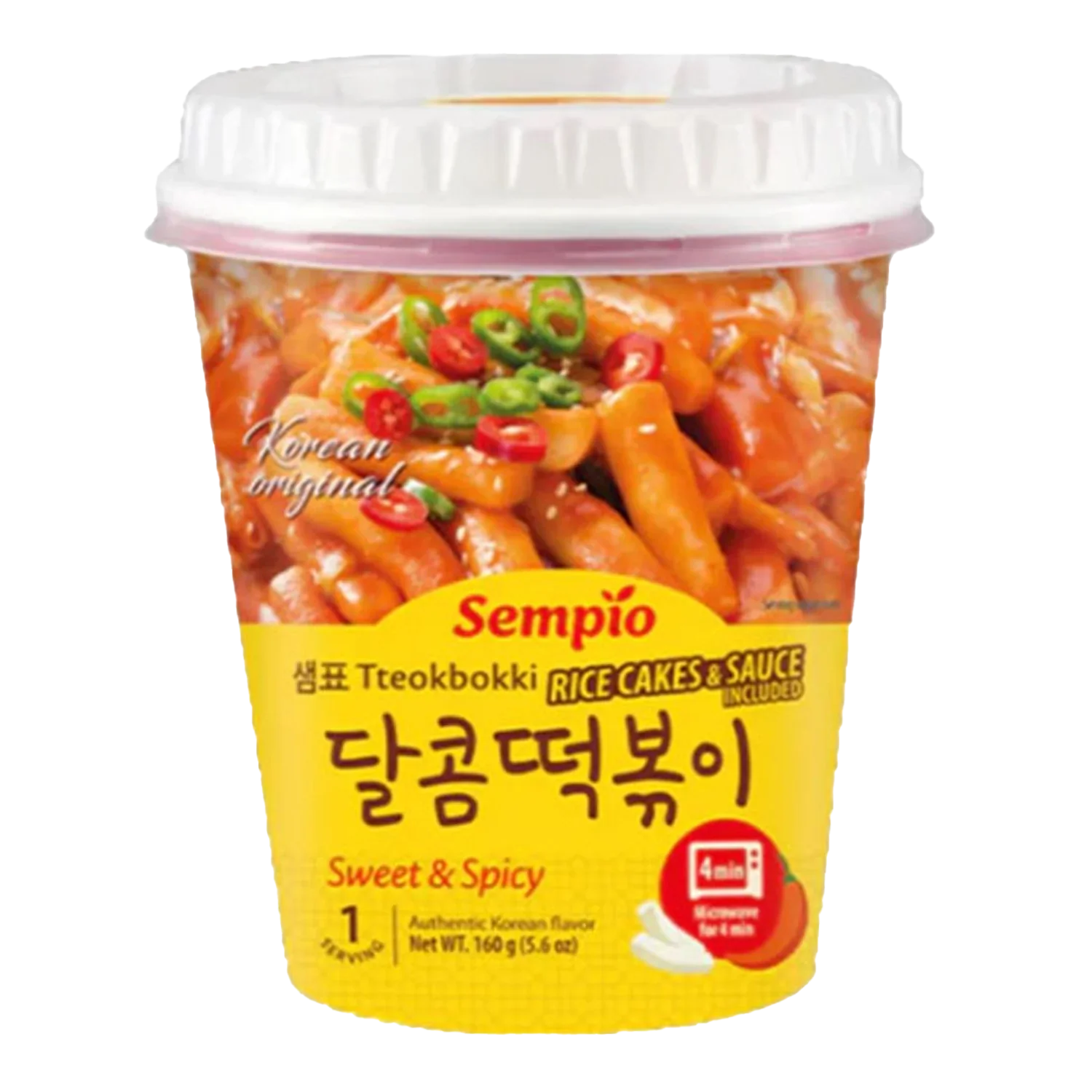 SEMPIO Tteokbokki m.Sauce Sweet&Spicy Cup 160G