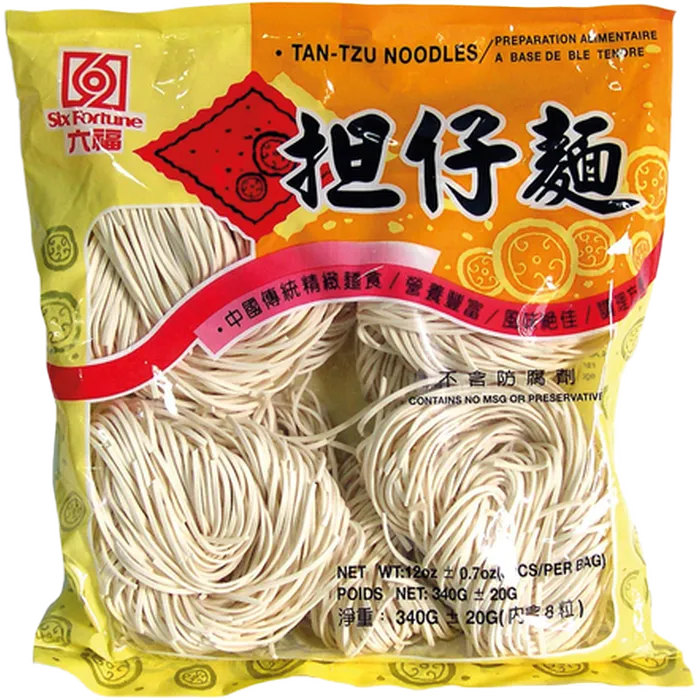 SIX FORTUNE Dünne Nudeln 340G – Asiatische Weizennudeln