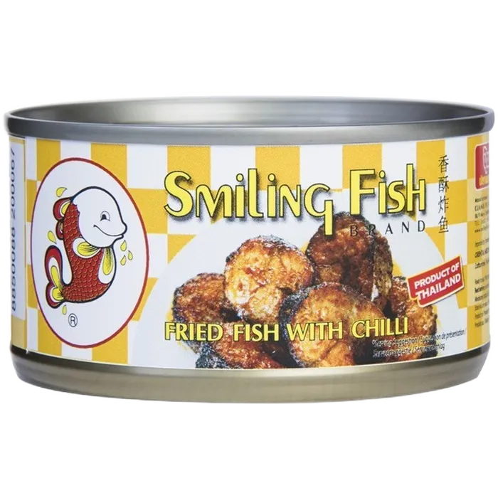SMILING FISH Fried Mackerel with Chilli 90G – Gebratene Makrele mit Chili
