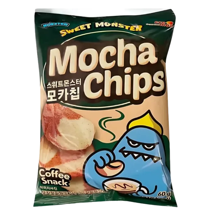 SWEETMONSTER Mocha Chips 60G – Koreanischer Kaffee-Snack