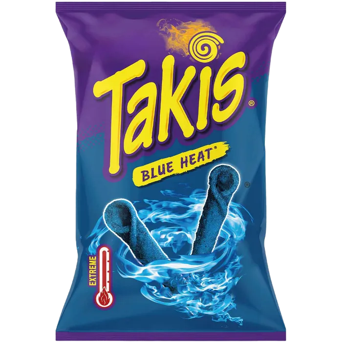 Takis Blue Heat Tortilla Chips 100G – Extrem scharfe Chili-Limetten-Snacks