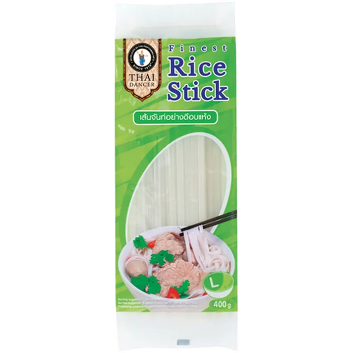 THAI DANCER Rice Stick L 400G – Breite Thai Reisnudeln