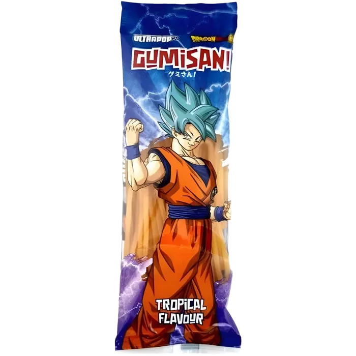 ULTRAPOP GUMISAN Goku Fruchtgummi Tropical 75G – Dragon Ball Candy Laces